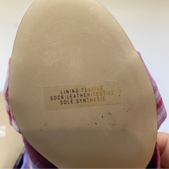 Jcrew plaid leather and fabric sandals - Picture 6 of 6